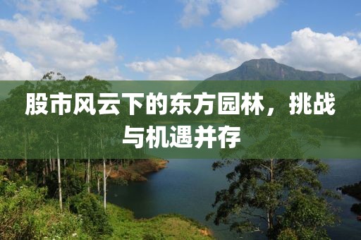 股市風(fēng)云下的東方園林，挑戰(zhàn)與機遇并存