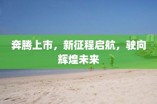 奔騰上市，新征程啟航，駛向輝煌未來