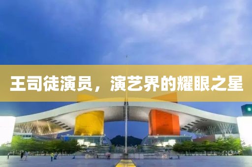 王司徒演員，演藝界的耀眼之星