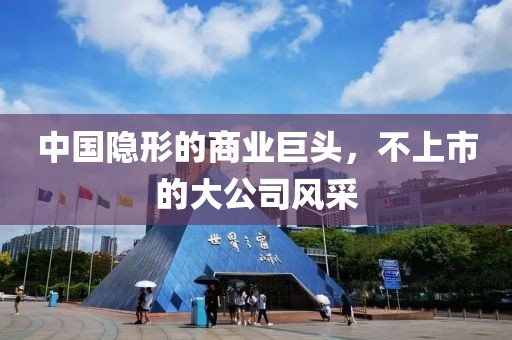 中國隱形的商業(yè)巨頭，不上市的大公司風(fēng)采