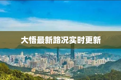 大悟最新路況實時更新