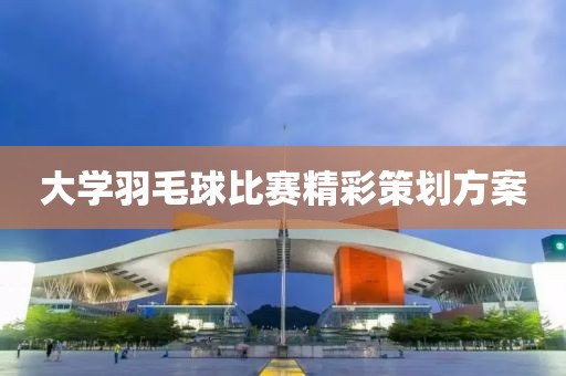 大學羽毛球比賽精彩策劃方案