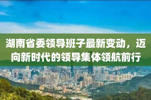 湖南省委領(lǐng)導(dǎo)班子最新變動，邁向新時代的領(lǐng)導(dǎo)集體領(lǐng)航前行