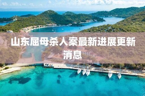 山東屈母殺人案最新進(jìn)展更新消息