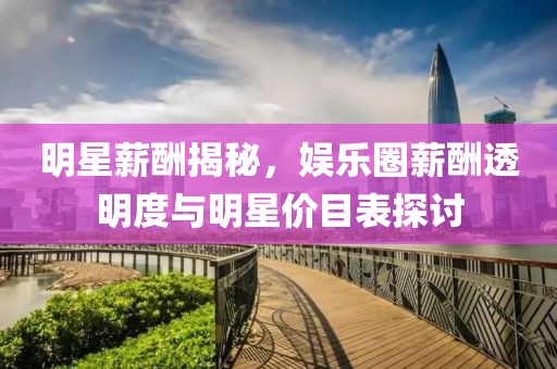 明星薪酬揭秘，娛樂圈薪酬透明度與明星價目表探討