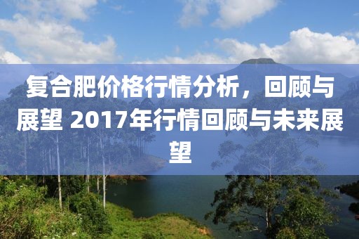 復(fù)合肥價(jià)格行情分析，回顧與展望 2017年行情回顧與未來展望