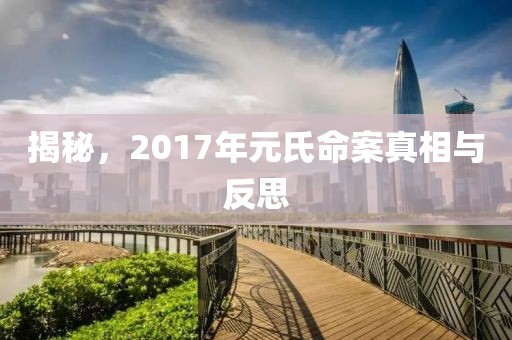 揭秘，2017年元氏命案真相與反思