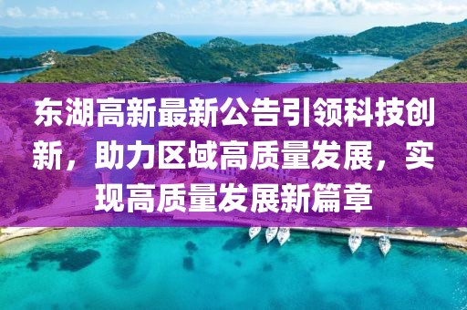 東湖高新最新公告引領(lǐng)科技創(chuàng)新，助力區(qū)域高質(zhì)量發(fā)展，實(shí)現(xiàn)高質(zhì)量發(fā)展新篇章