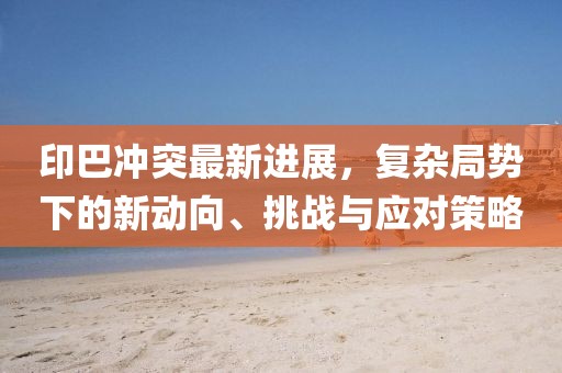 印巴沖突最新進(jìn)展，復(fù)雜局勢(shì)下的新動(dòng)向、挑戰(zhàn)與應(yīng)對(duì)策略