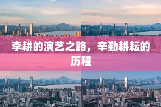 李耕的演藝之路，辛勤耕耘的歷程
