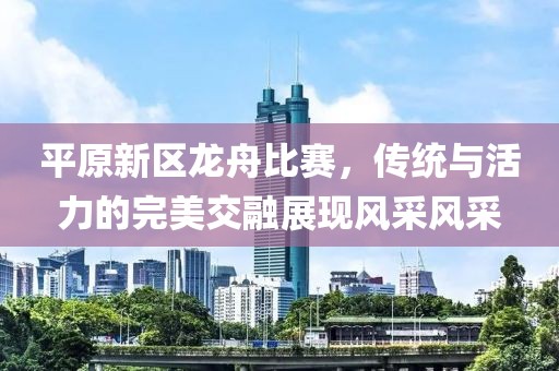 平原新區(qū)龍舟比賽，傳統(tǒng)與活力的完美交融展現(xiàn)風(fēng)采風(fēng)采