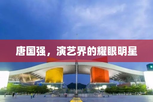 唐國強，演藝界的耀眼明星