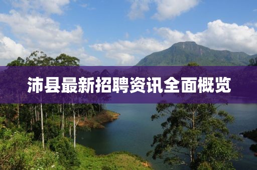 沛縣最新招聘資訊全面概覽