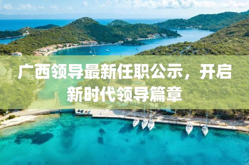 廣西領(lǐng)導(dǎo)最新任職公示，開啟新時(shí)代領(lǐng)導(dǎo)篇章