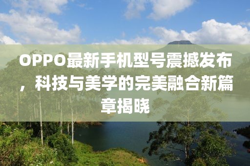OPPO最新手機(jī)型號(hào)震撼發(fā)布，科技與美學(xué)的完美融合新篇章揭曉