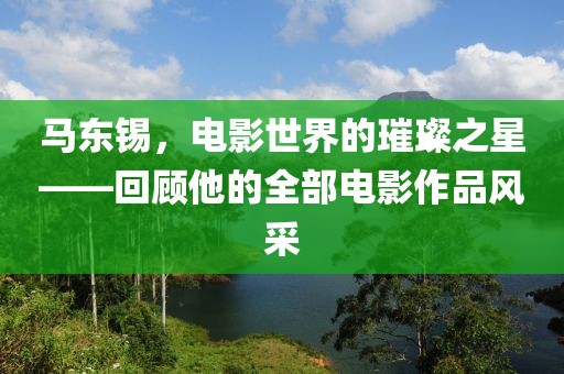 馬東錫，電影世界的璀璨之星——回顧他的全部電影作品風采