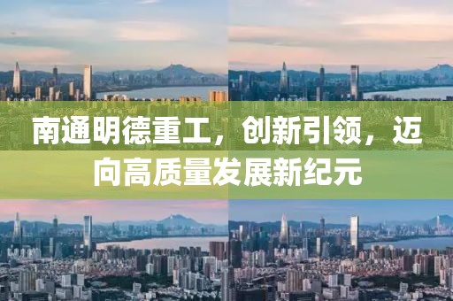 南通明德重工，創(chuàng)新引領(lǐng)，邁向高質(zhì)量發(fā)展新紀(jì)元