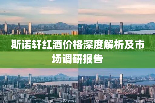 斯諾軒紅酒價格深度解析及市場調(diào)研報告