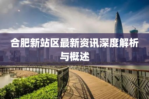 合肥新站區(qū)最新資訊深度解析與概述