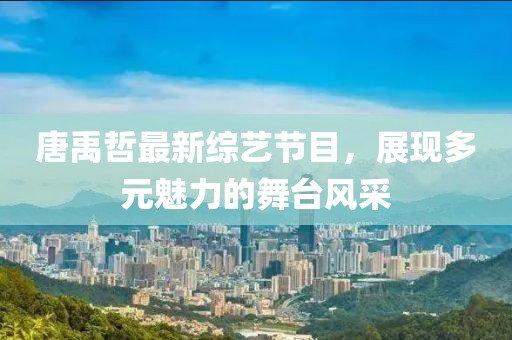 唐禹哲最新綜藝節(jié)目，展現(xiàn)多元魅力的舞臺(tái)風(fēng)采