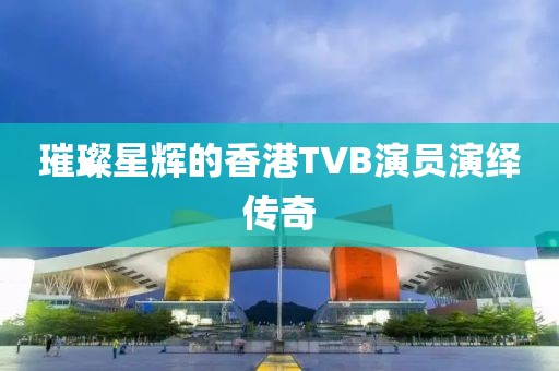 璀璨星輝的香港TVB演員演繹傳奇