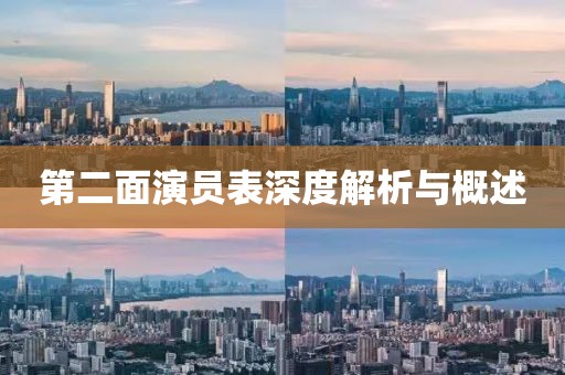 第二面演員表深度解析與概述