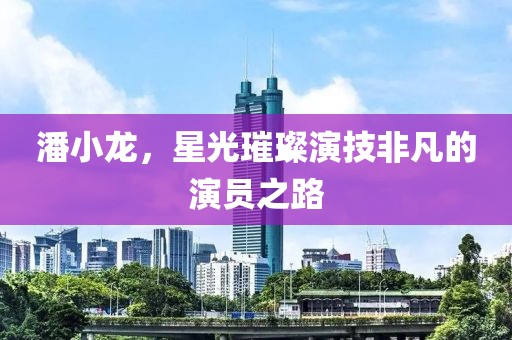 潘小龍，星光璀璨演技非凡的演員之路
