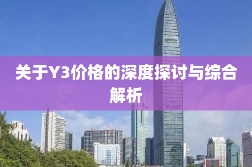 關于Y3價格的深度探討與綜合解析