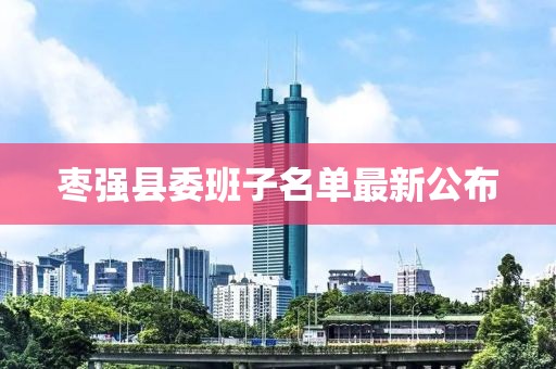 棗強縣委班子名單最新公布