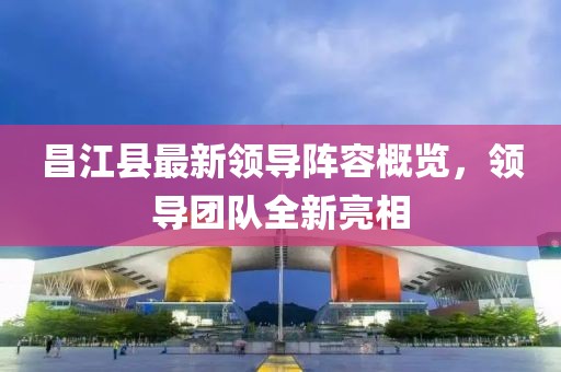 昌江縣最新領(lǐng)導(dǎo)陣容概覽，領(lǐng)導(dǎo)團(tuán)隊(duì)全新亮相