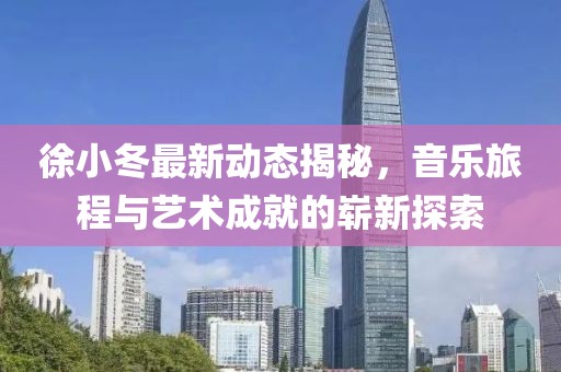 徐小冬最新動態(tài)揭秘，音樂旅程與藝術成就的嶄新探索