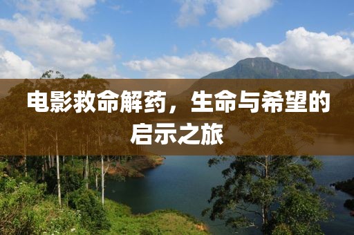 電影救命解藥，生命與希望的啟示之旅