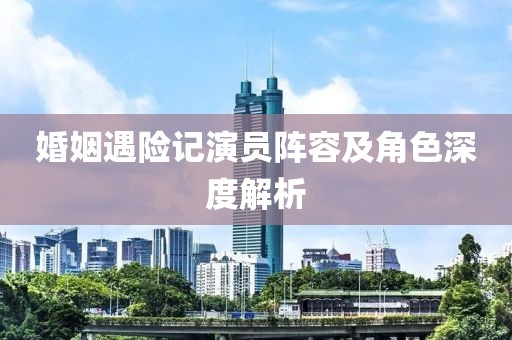 婚姻遇險記演員陣容及角色深度解析