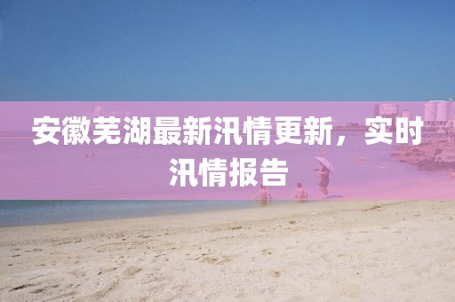 安徽蕪湖最新汛情更新，實(shí)時(shí)汛情報(bào)告