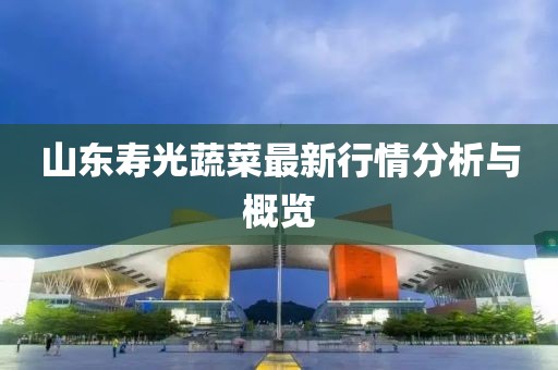 山東壽光蔬菜最新行情分析與概覽