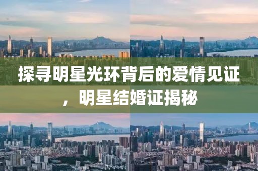 探尋明星光環(huán)背后的愛情見證，明星結(jié)婚證揭秘