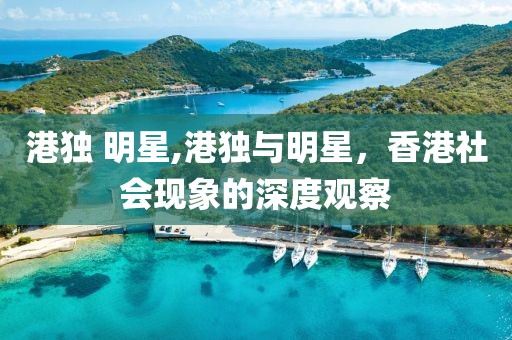 港獨(dú) 明星,港獨(dú)與明星，香港社會(huì)現(xiàn)象的深度觀察