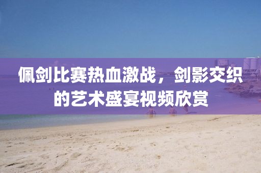佩劍比賽熱血激戰(zhàn)，劍影交織的藝術(shù)盛宴視頻欣賞