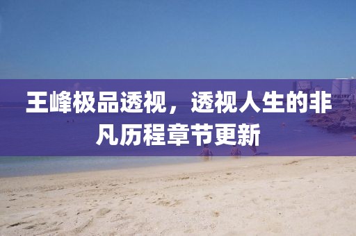 王峰極品透視，透視人生的非凡歷程章節(jié)更新