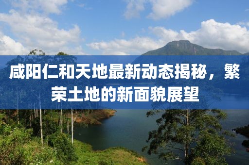 咸陽(yáng)仁和天地最新動(dòng)態(tài)揭秘，繁榮土地的新面貌展望