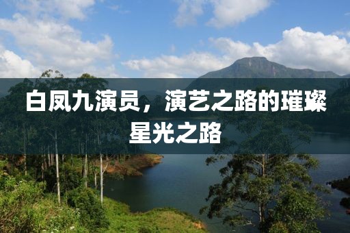 白鳳九演員，演藝之路的璀璨星光之路