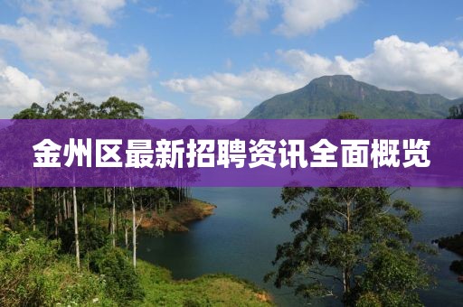 金州區(qū)最新招聘資訊全面概覽