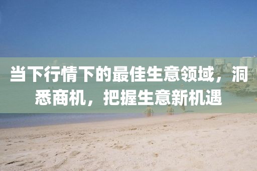 當(dāng)下行情下的最佳生意領(lǐng)域，洞悉商機(jī)，把握生意新機(jī)遇